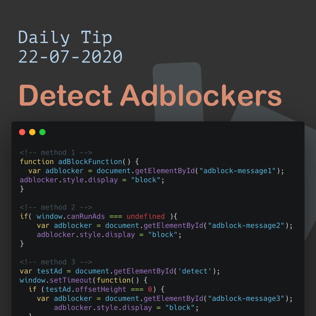 Detect Adblockers