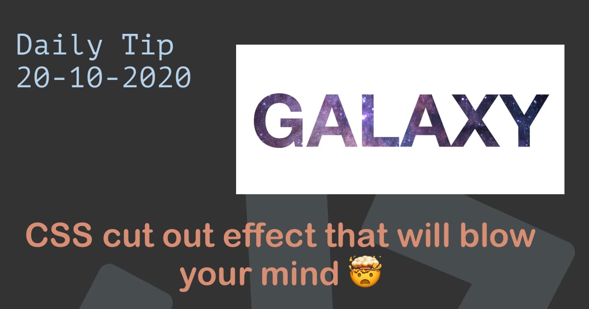 CSS cut out effect that will blow your mind 🤯