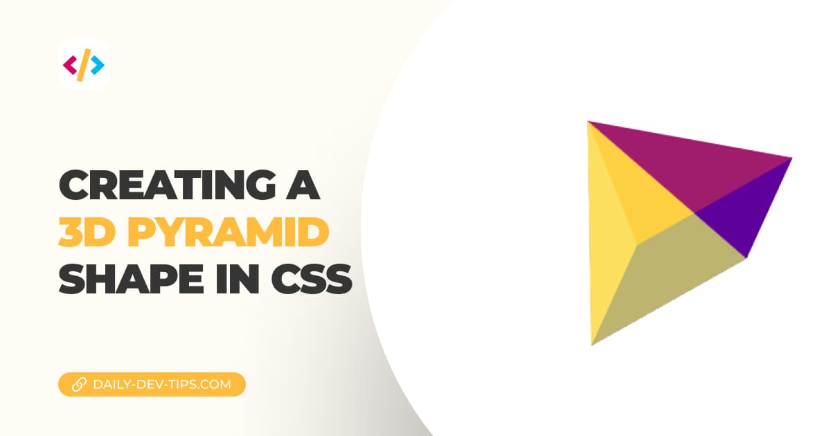 Creating a 3D Pyramid shape in CSS