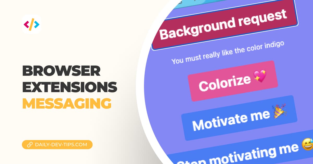 Browser extensions - Messaging