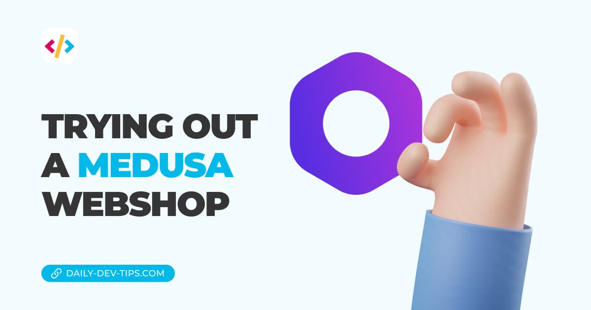 Trying out a medusa webshop