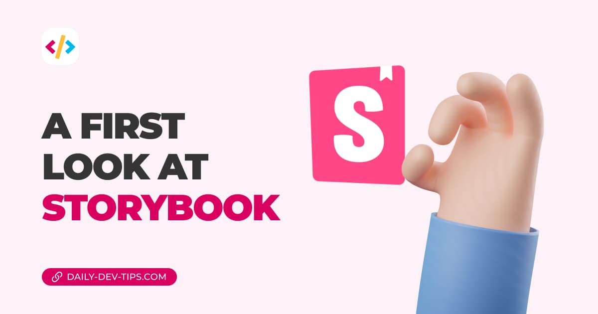 A first look at Storybook
