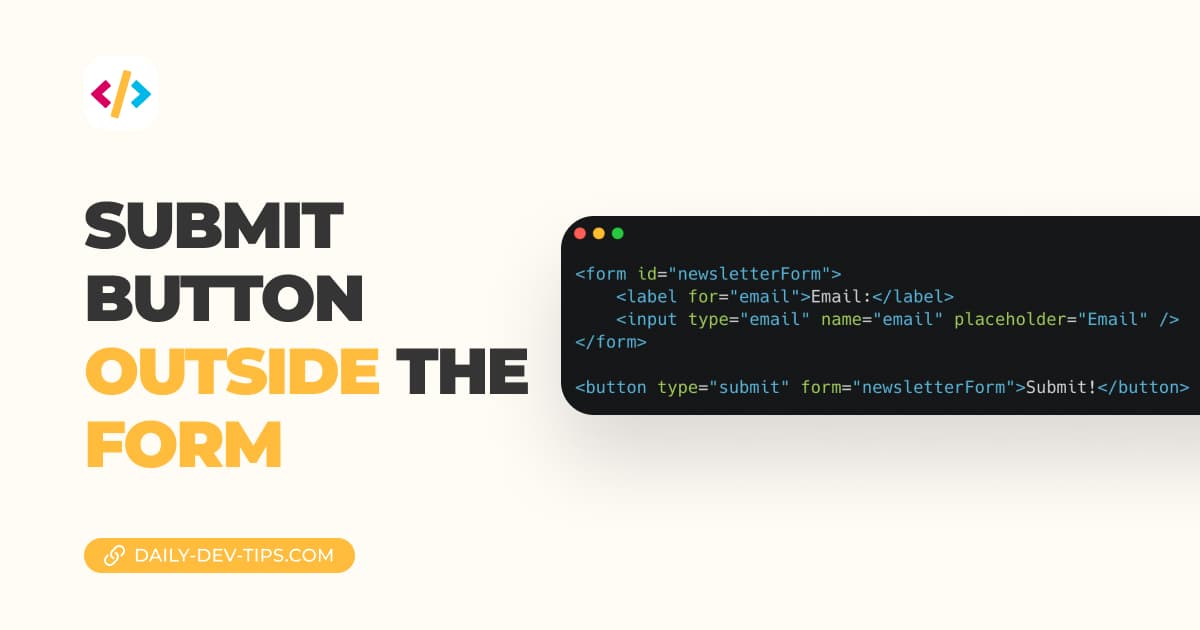 Submit button outside the form