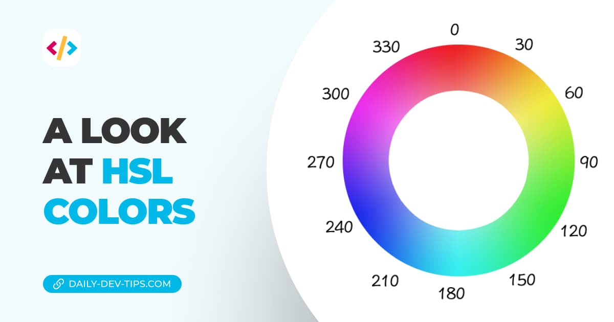 A look at HSL colors