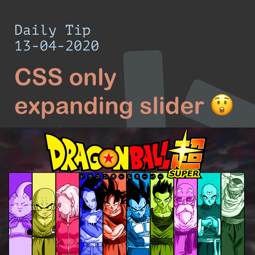 CSS only expanding slider π²
