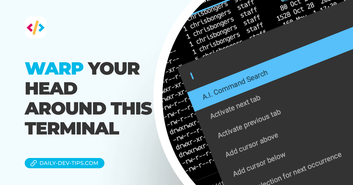 Warp your head around this terminal