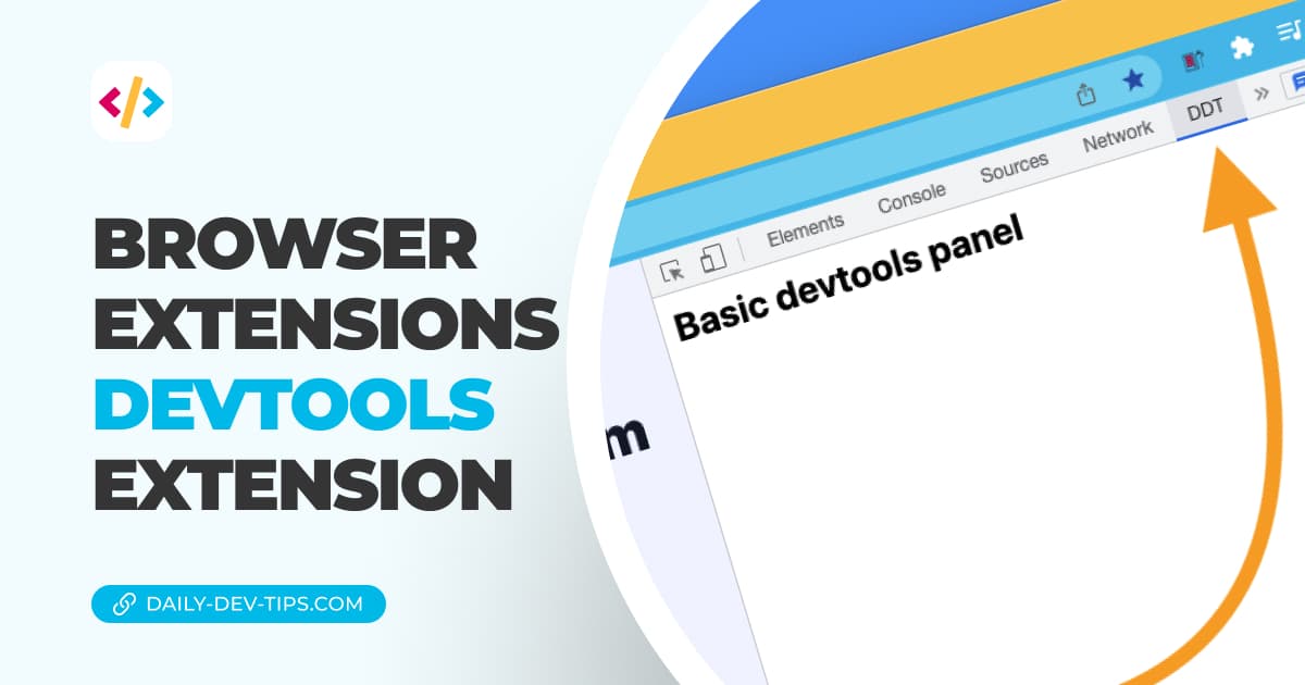 Browser extensions - DevTools extension