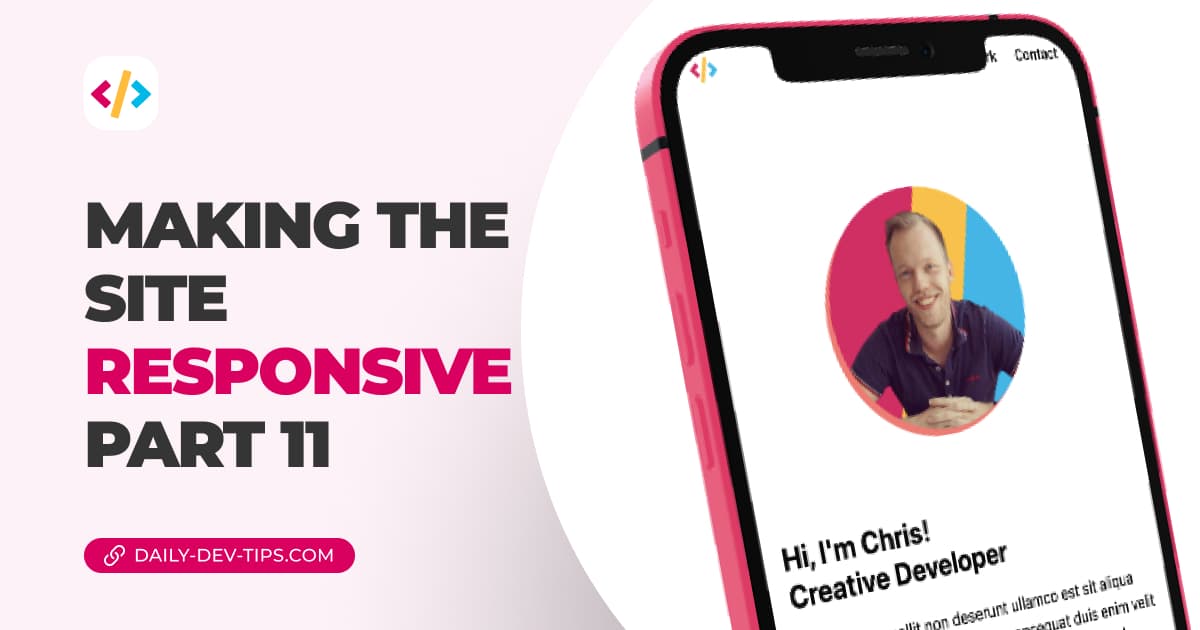 Making the site responsive - part 11