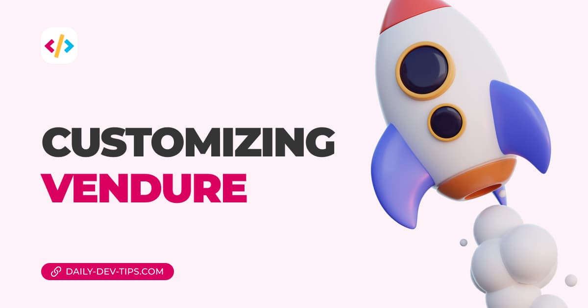 Customizing vendure